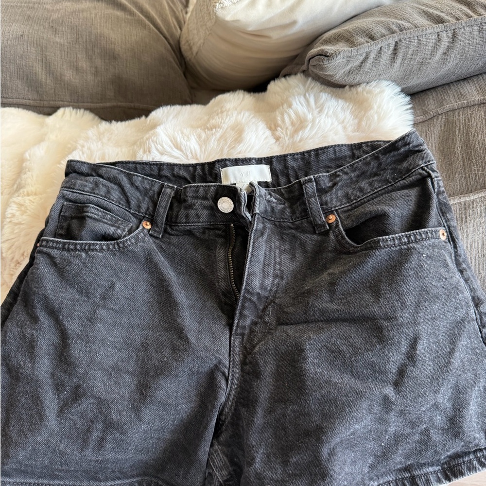 H&M Charcoal Jean Shorts size 6